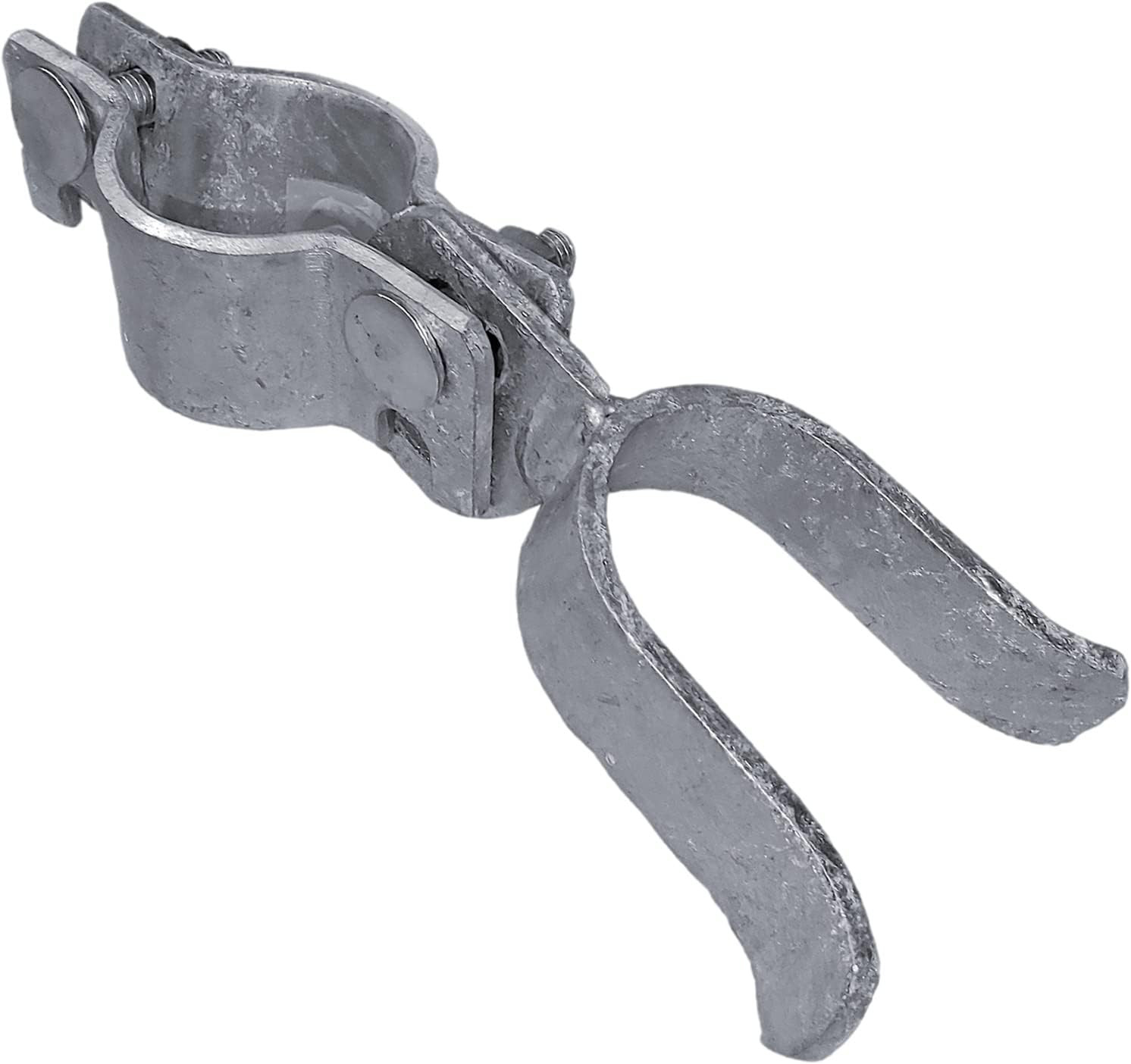 1-3/8" X 1-3/8" Chain Link Fence Gate Fork Latch - Galvanized - with Hole for Pa