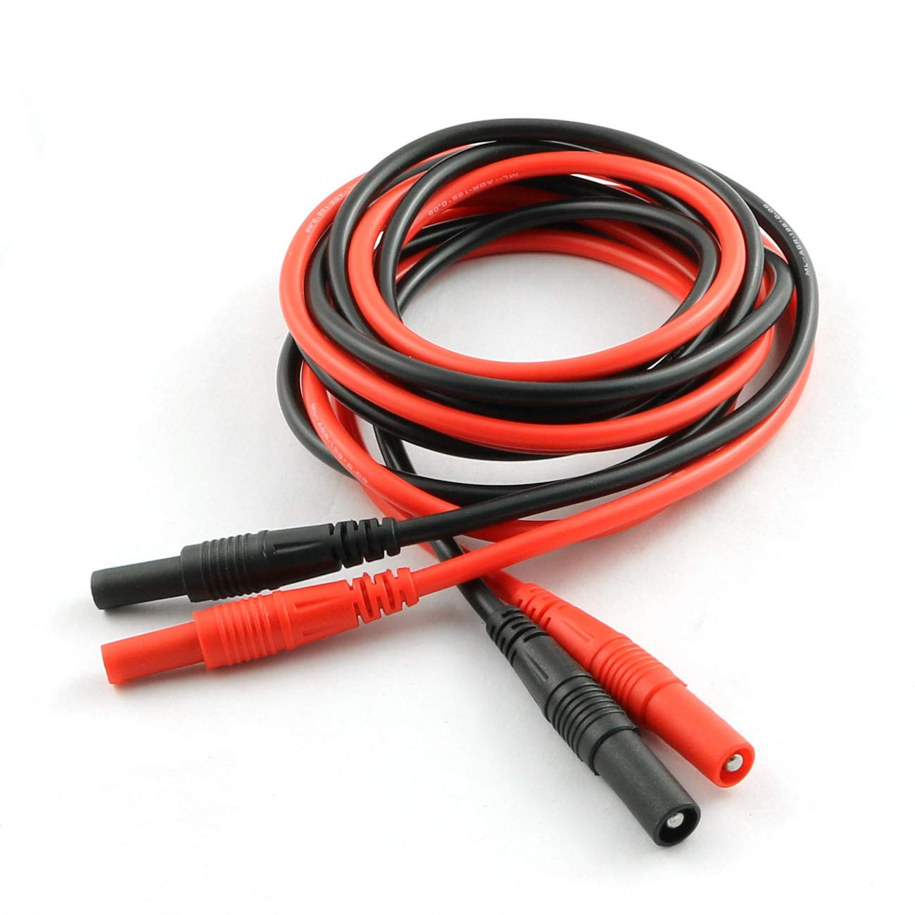 ZYAMY 2Pcs Meter Test Lead Extension Male to Female Connector 4Mm Banana Plug to