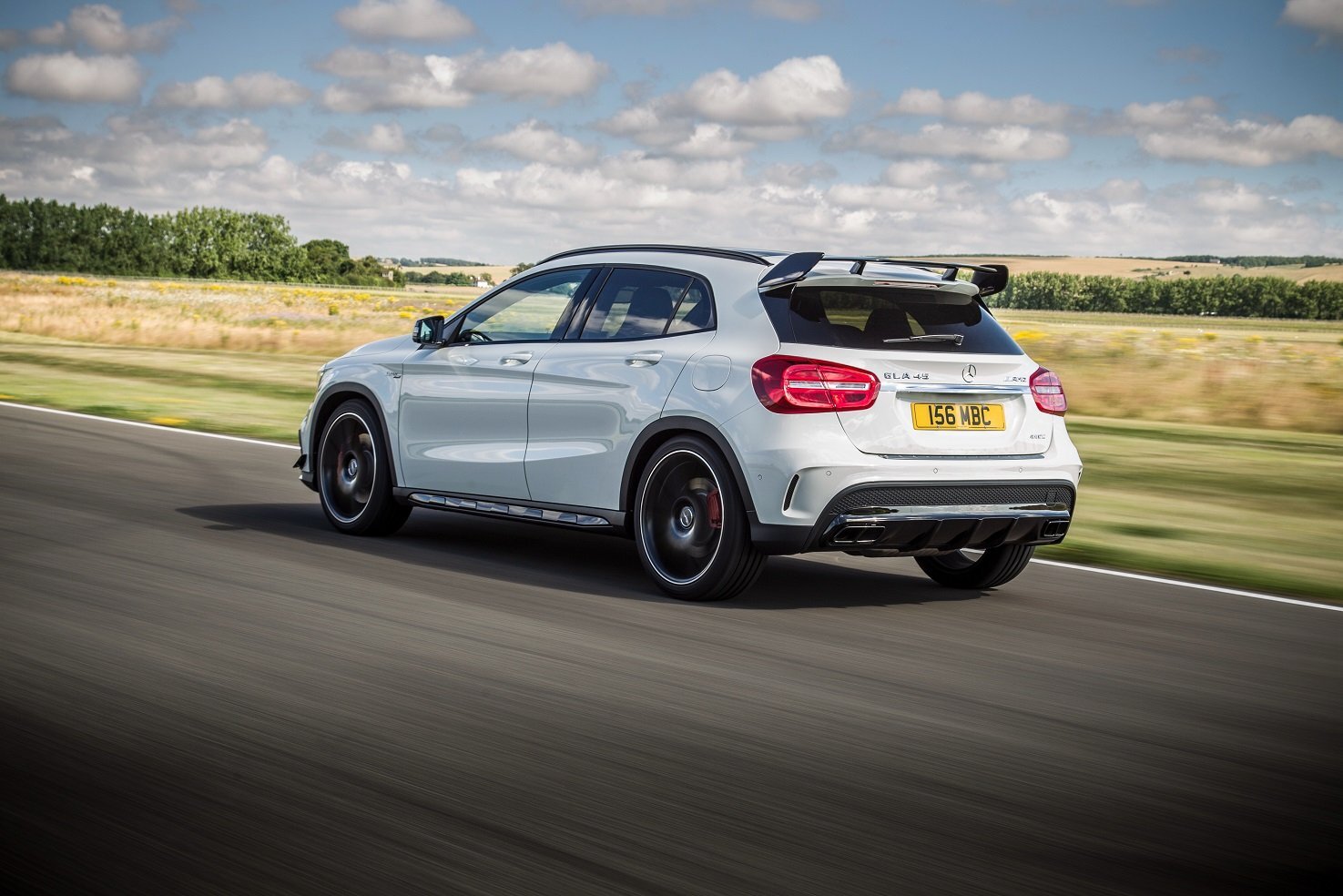 Cars mercedes gla 45 amg uk spec 2014 Desk Mat Stitched
