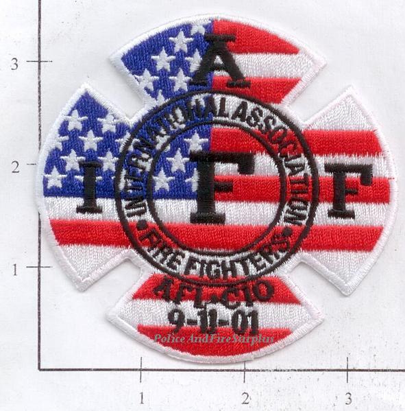 New York - 9-11-01 WTC IAFF 9-11 343 NY Fire Patch v1