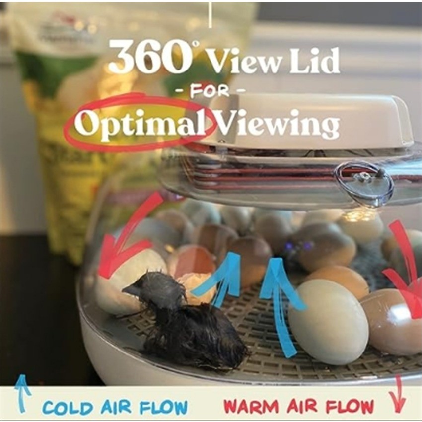 Nurture Right Egg Incubator for Hatching Chicks - Holds 22 Eggs BLLT