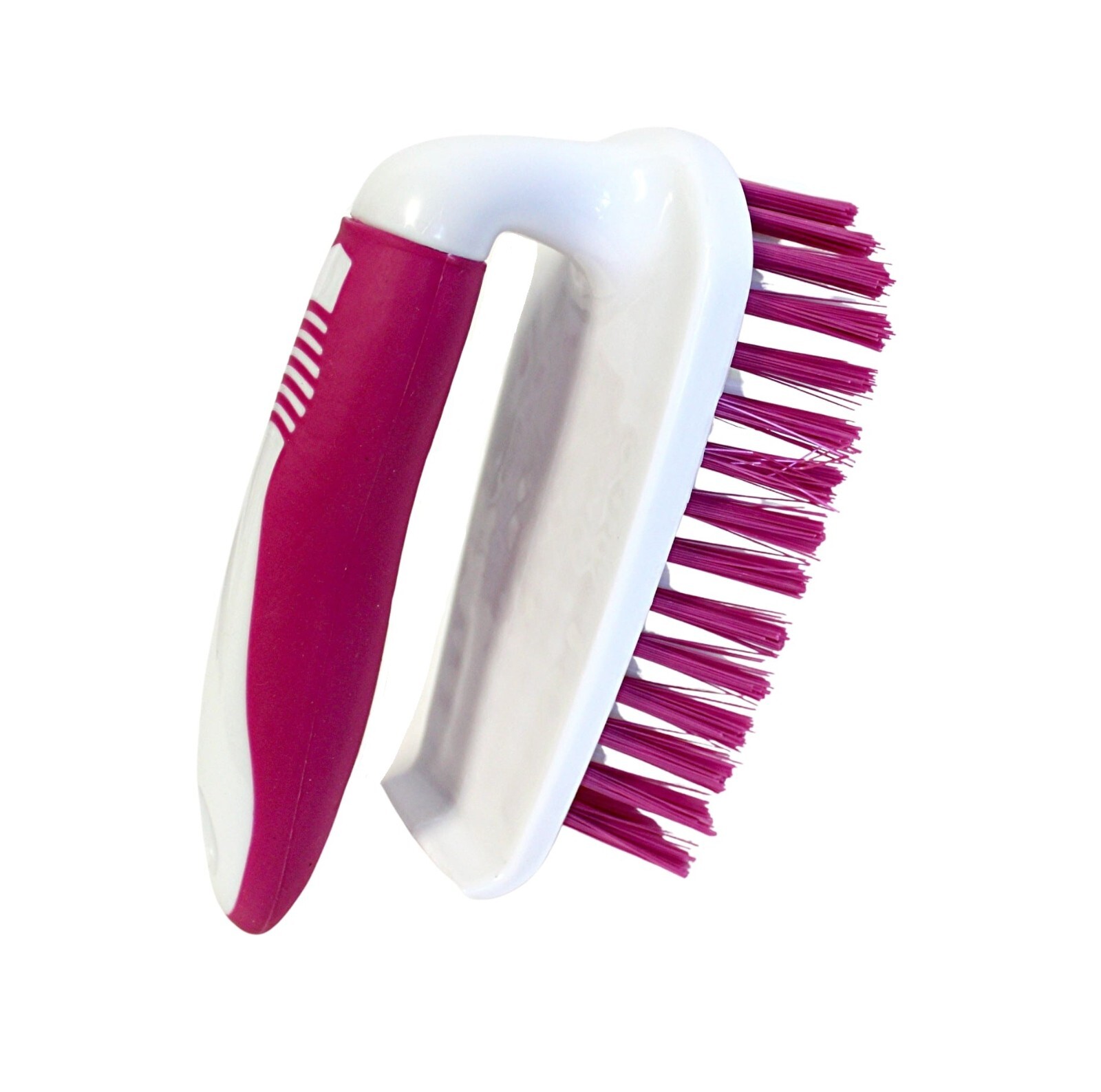 2 Pack Multi Purpose Plastic and Nylon Bristle Household Cleaning Brushes