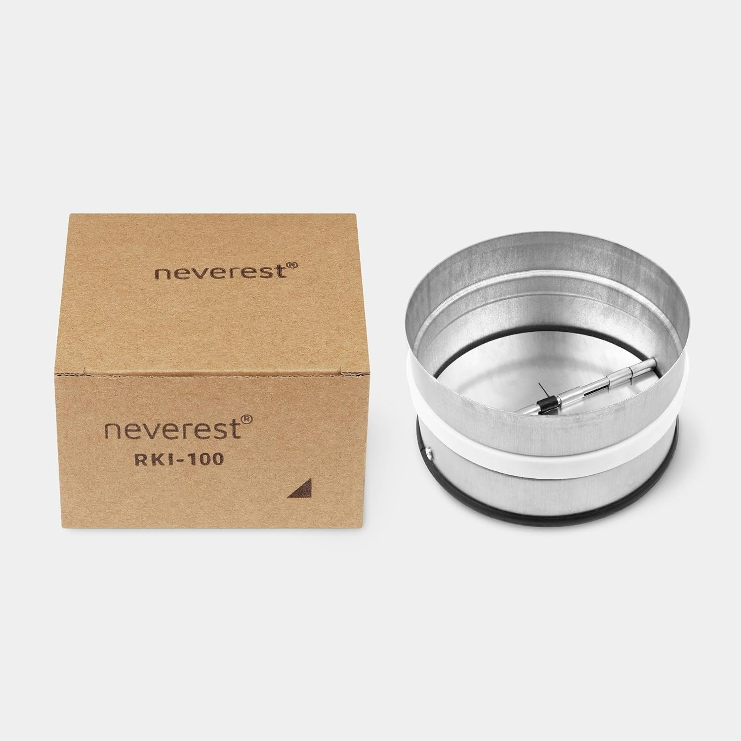 Neverest RKI-100 4 Inch Backdraft Damper Inline Dryer Vent Duct Shutter HVAC