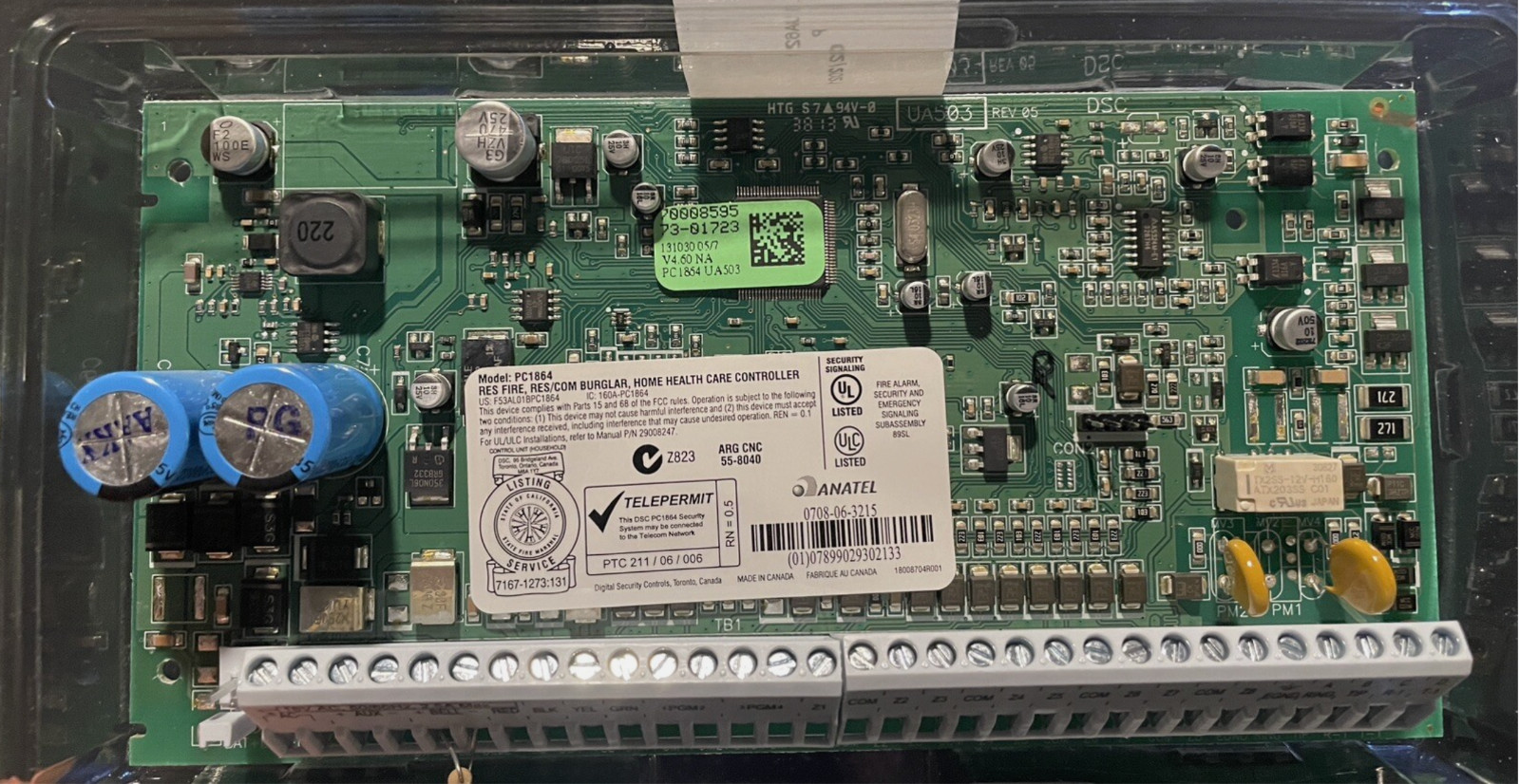 DSC Security Alarm System - Power Series Control Panel PC1864