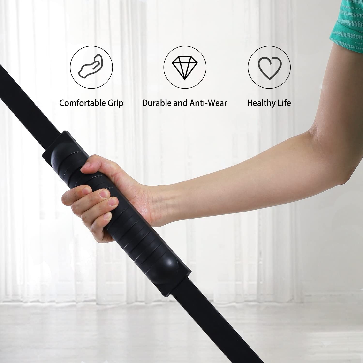Elastic Fitness Stick Elastic Bar Body Exercise Bar Muscle Training for Exerc...