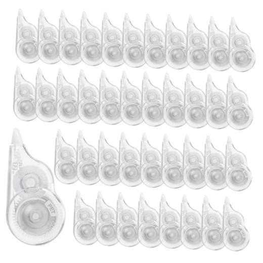 40 Pcs Correction Tape, 39.4 Ft, Tear-Resistant, 0.2 in Width | White Wrong