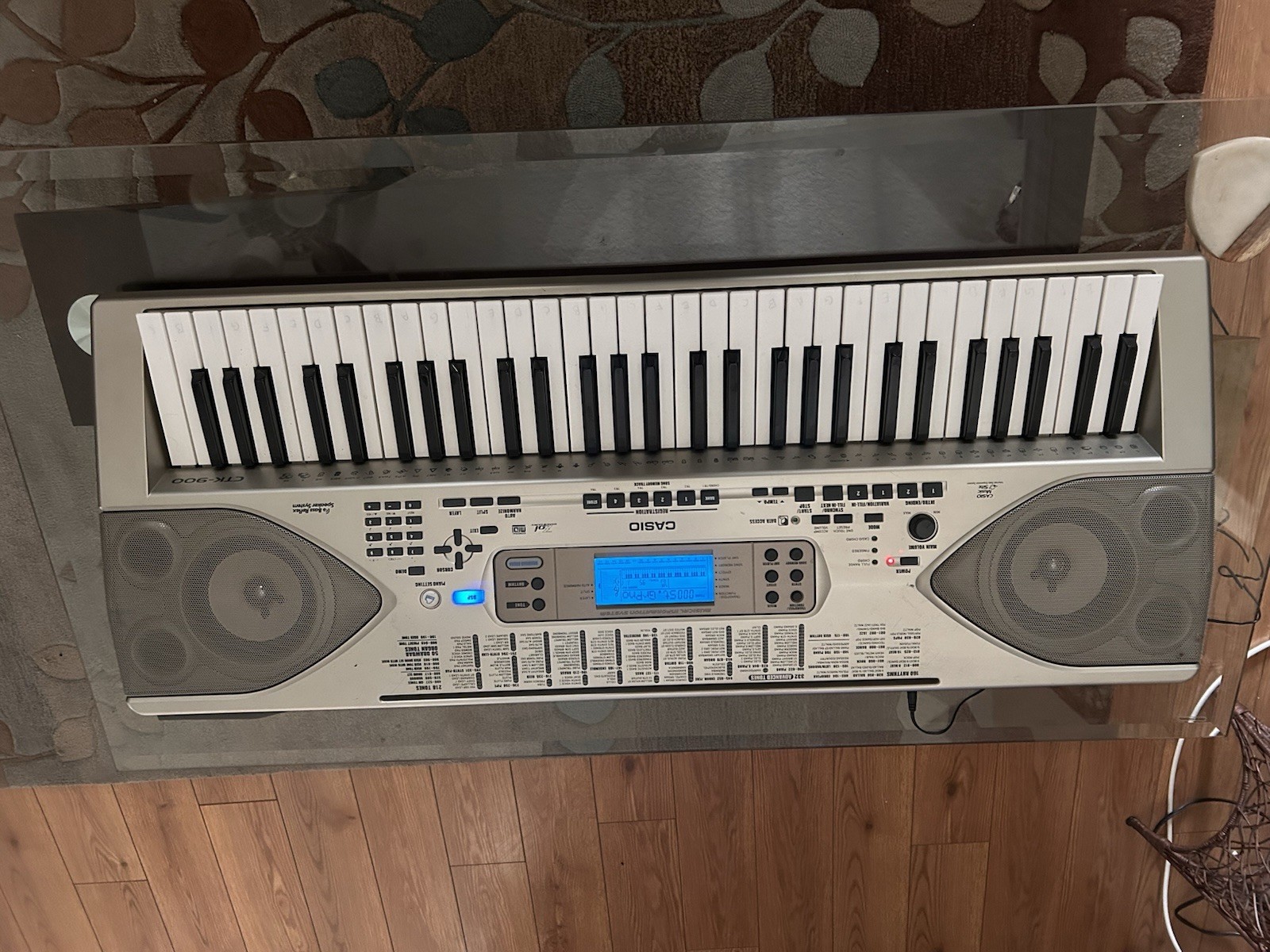 Casio CTK-900 Keyboard Piano Tested Works LCD + Pedal  (See Description)