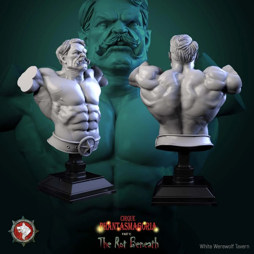 The Green Behemoth A Bust - Resin Display Bust