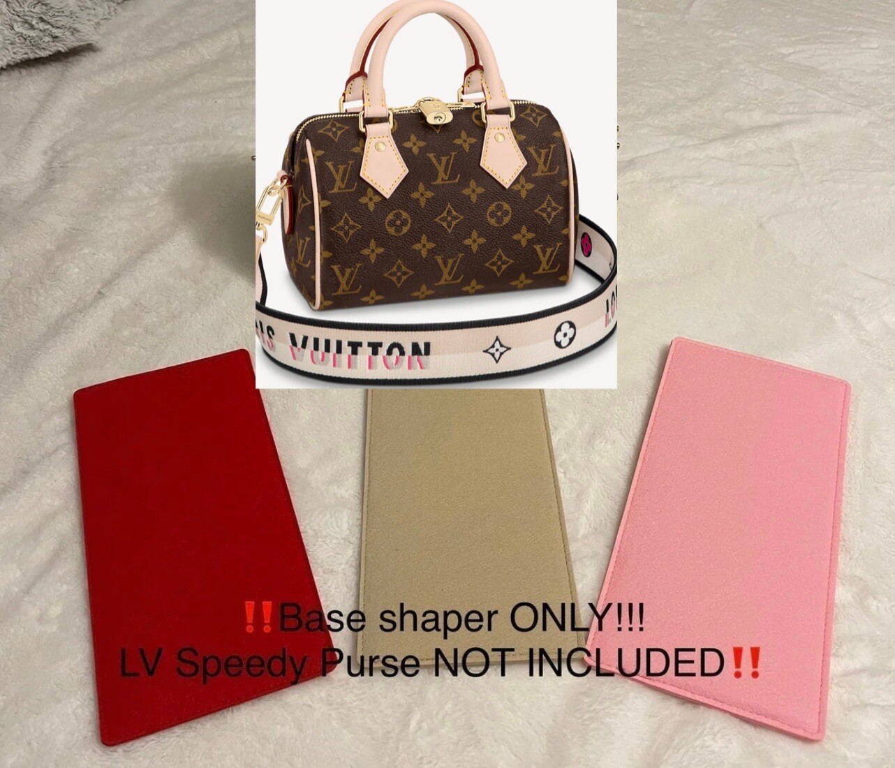 LVBase Shaper Fits For Size Speedy 20 Purse Liner For Handbag Fits For Speedy 20