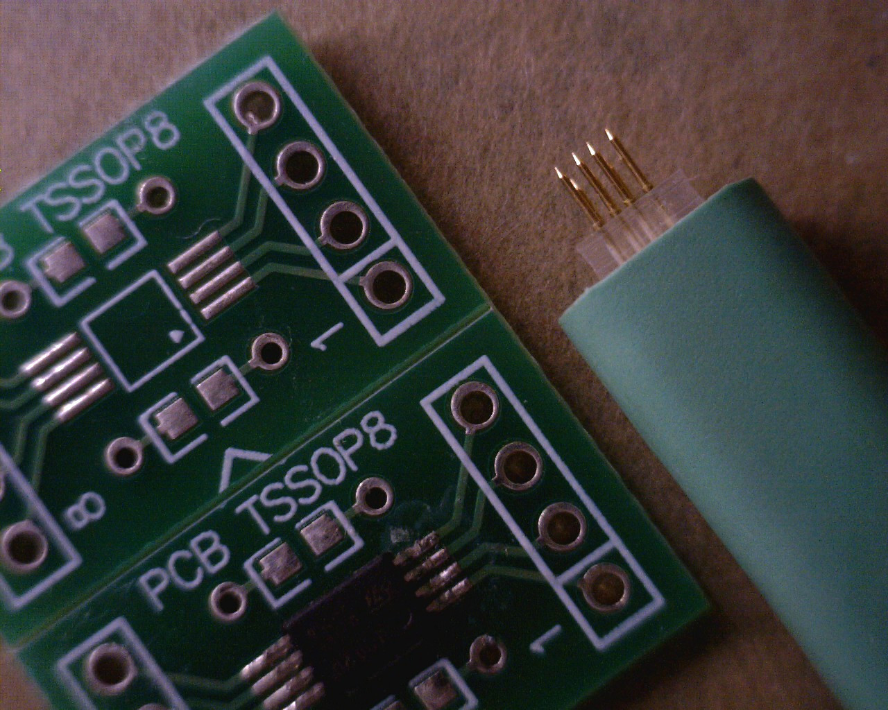 MSOP8 spring loaded pogo adapter for Carprog cable EEPROM programming