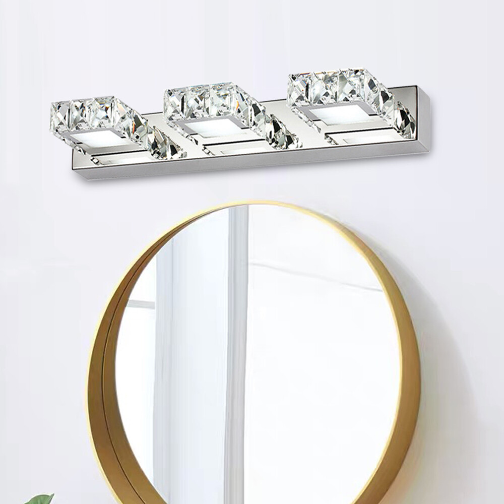 Bathroom Vanity Wall Light Over Mirror Light LED Crystal Wall Sconce Lighting