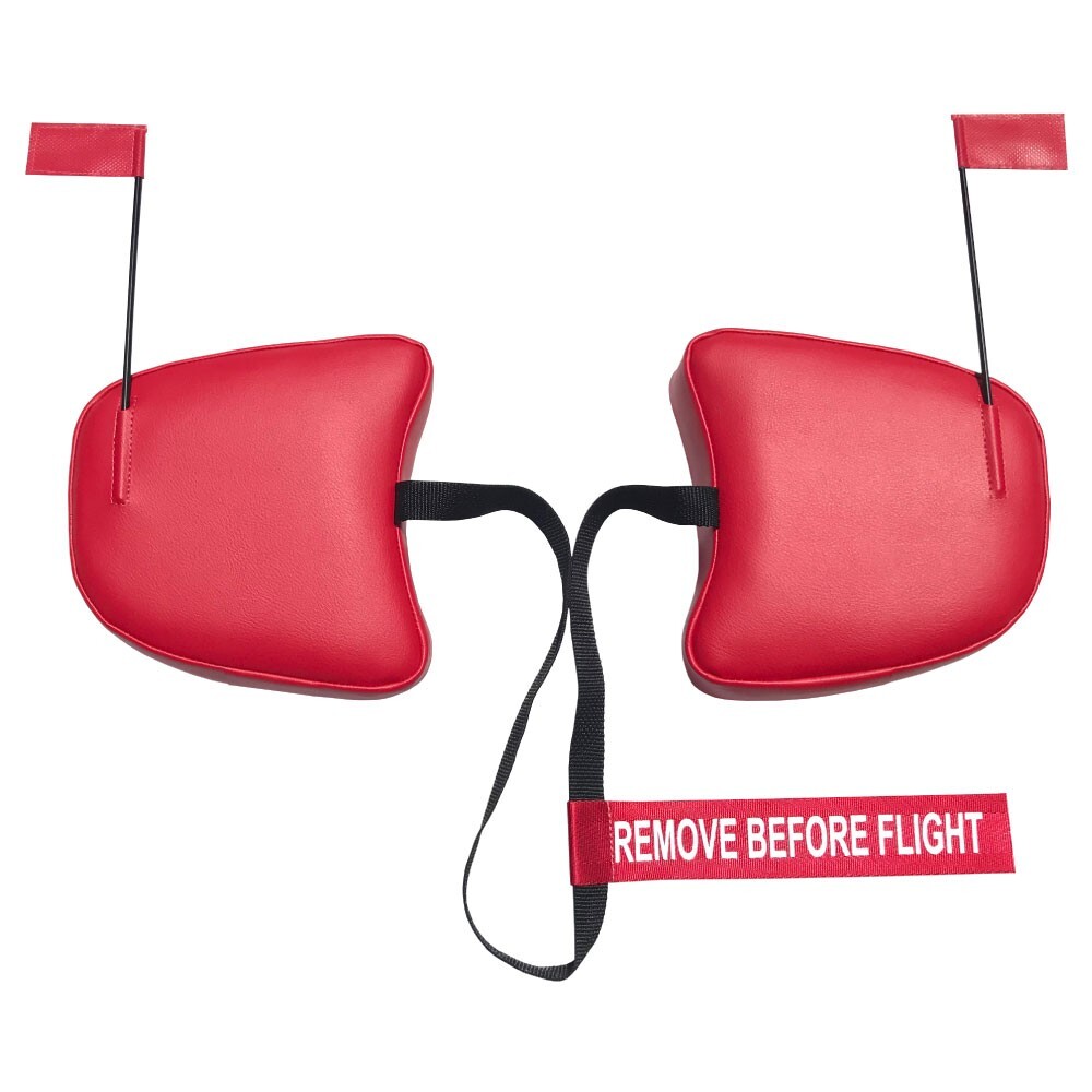 Cessna 172RG Cutlass Cowl Plugs w/ RBF Streamer (Color: Red)