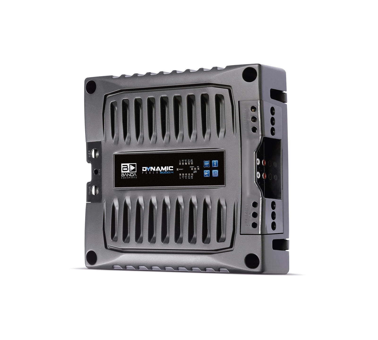 Dynamic Power 2000.4 @ 2 ohms Audio Amplifier Internal Link Processor Digital...