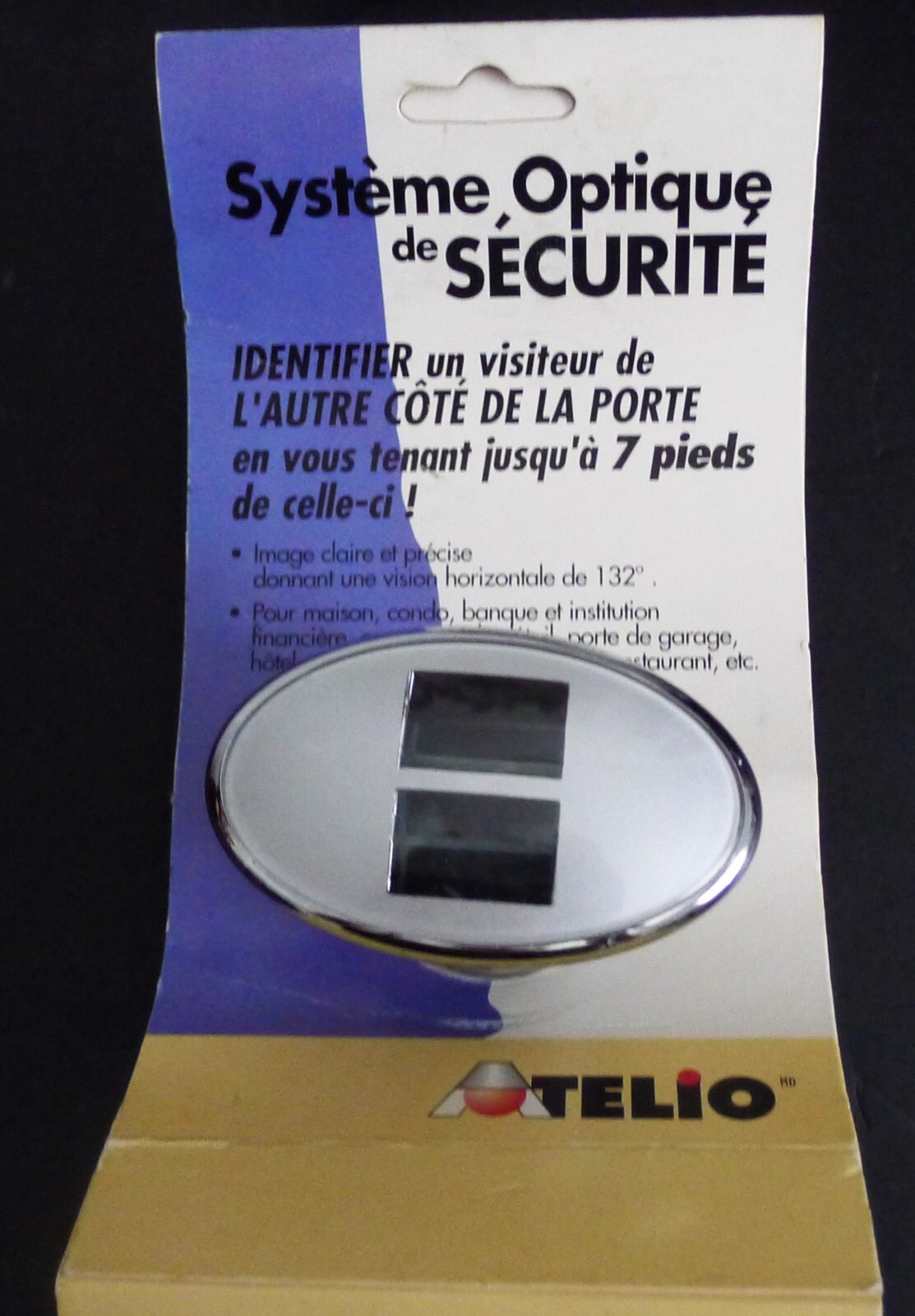 Vtge 132 degree Door Viewer allowing identify  at 7 feet from the door
