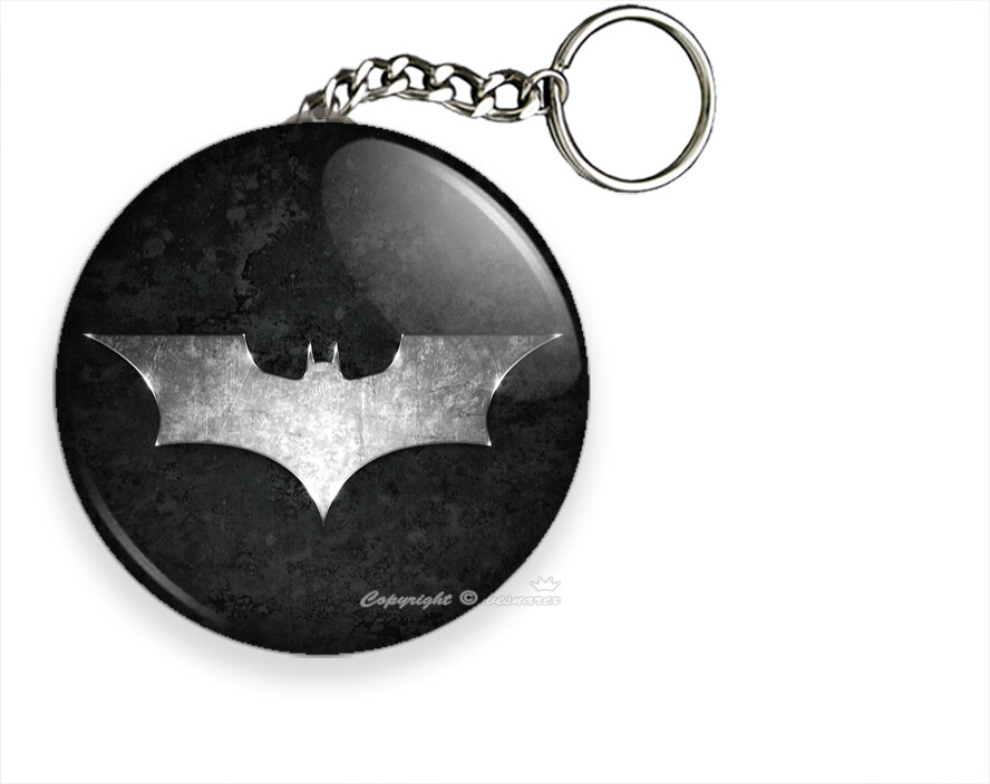 BATMAN DARK KNIGHT SUPER HERO LOGO EMBLEM SYMBOL NEW KEYCHAIN KEY RING GIFT IDEA