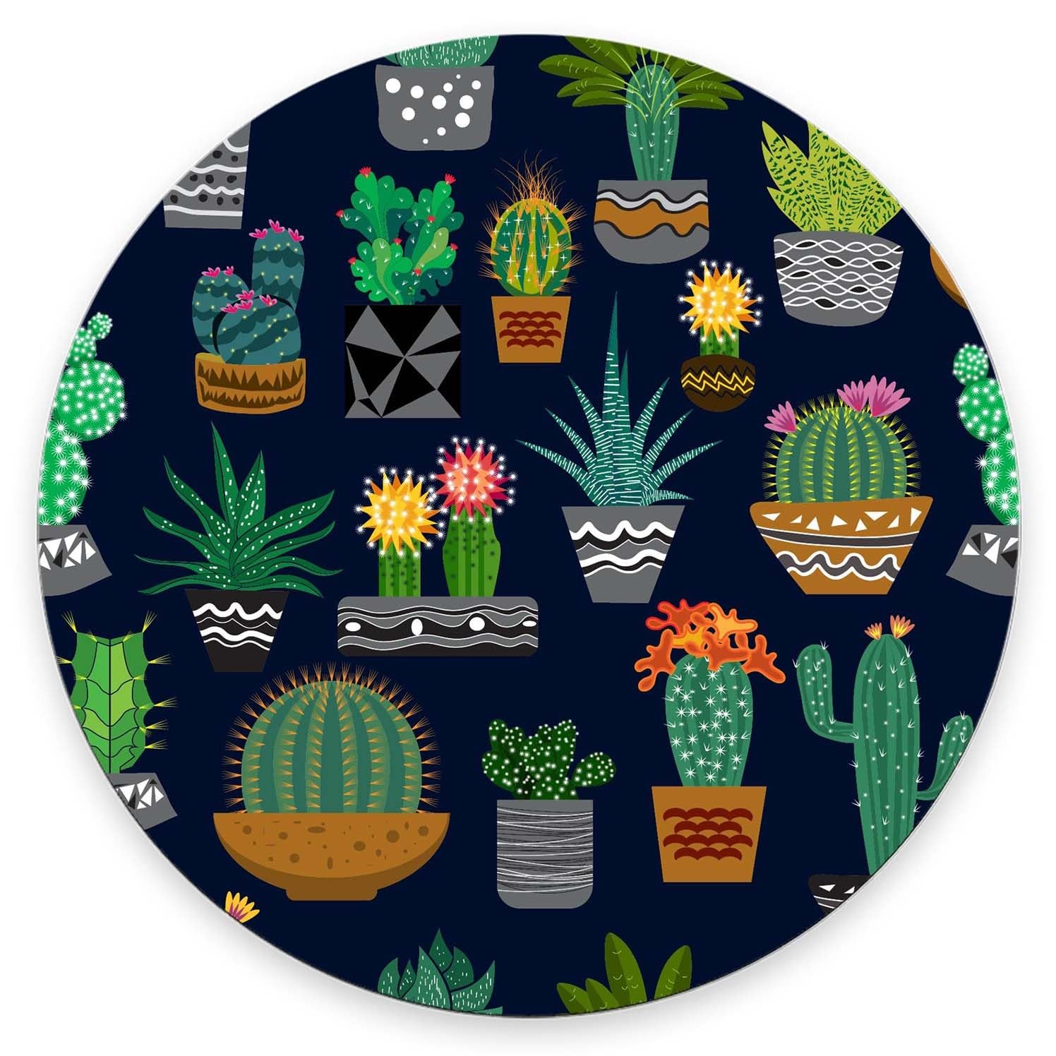 Mouse Pad, Cactus and Succulents 7.9L x 7.9W inches,