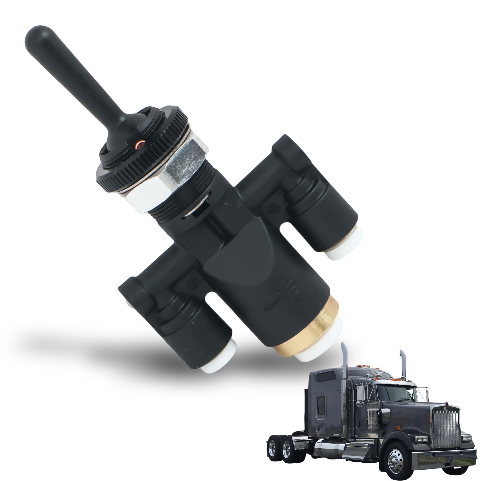 818-0007-000 Air Window Toggle Valve Switch 1/4 Compatible with Peterbilt 379