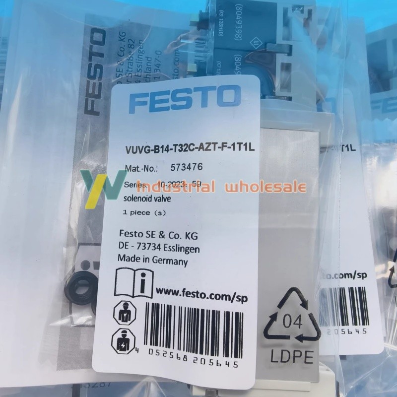 1PCS NEW Festo VUVG-B14-T32C-AZT-F-1T1L 573476 Single Solenoid Valve