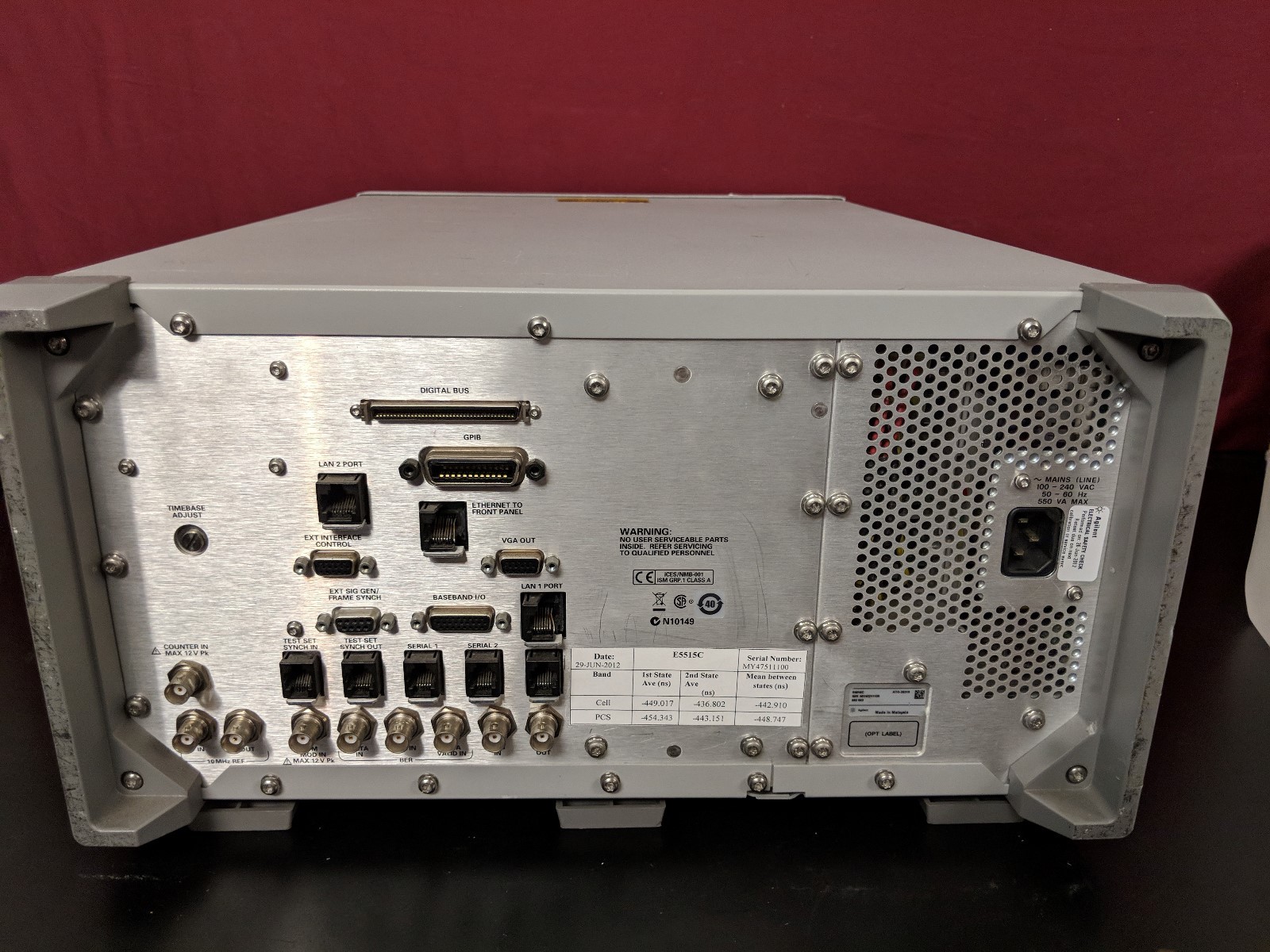 Agilent 8960 Series 10 E5515C Test Set Fast Switch Test App E1987A E1963A E1962B