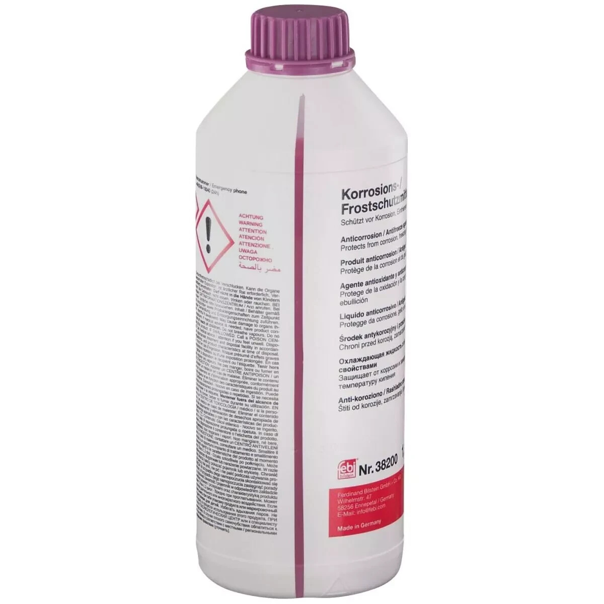38200 Febi Coolant/Antifreeze for VW Volkswagen Passat Beetle Touareg Audi TT A4