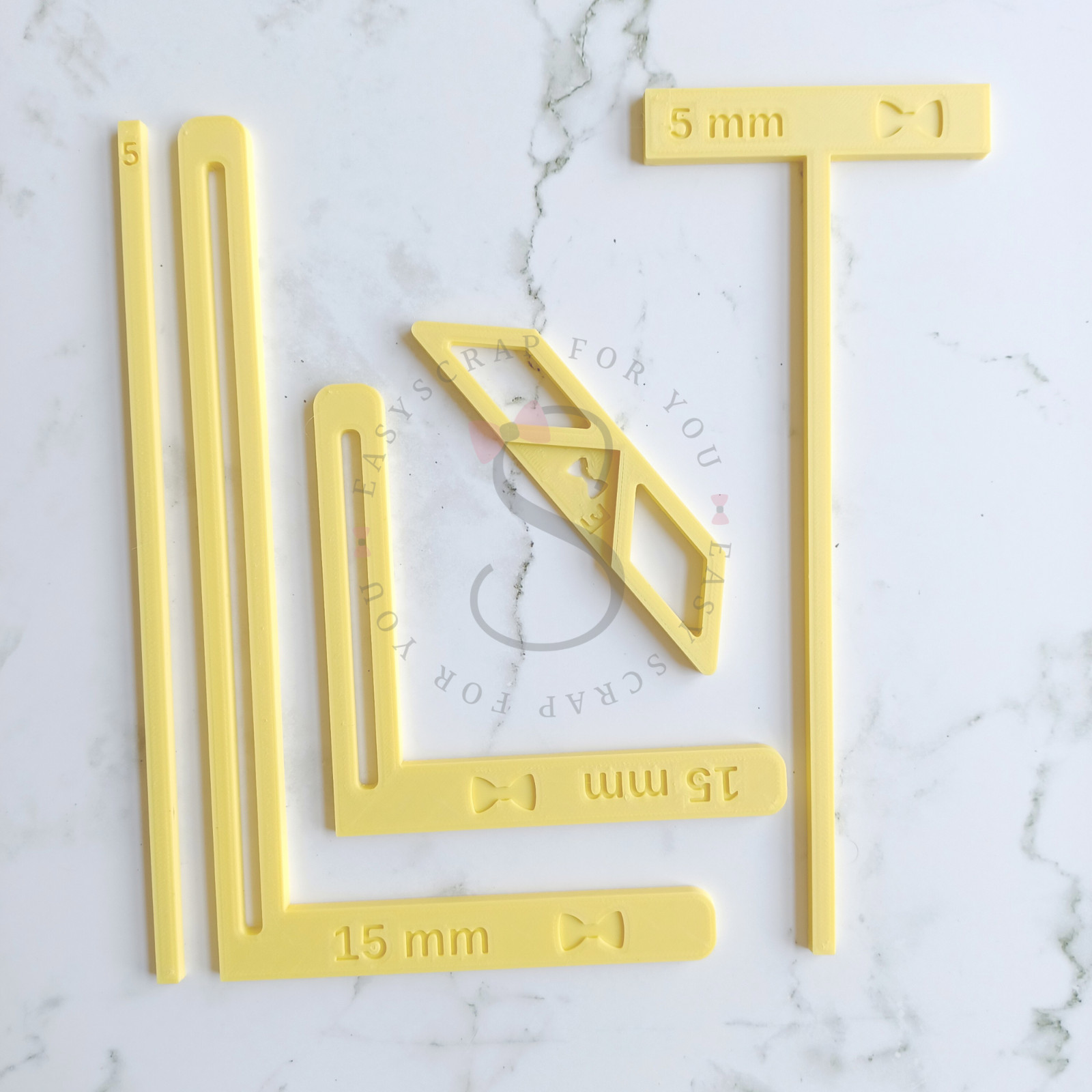 Set of tools for bookbinding and cover making for album notebook agenda and more