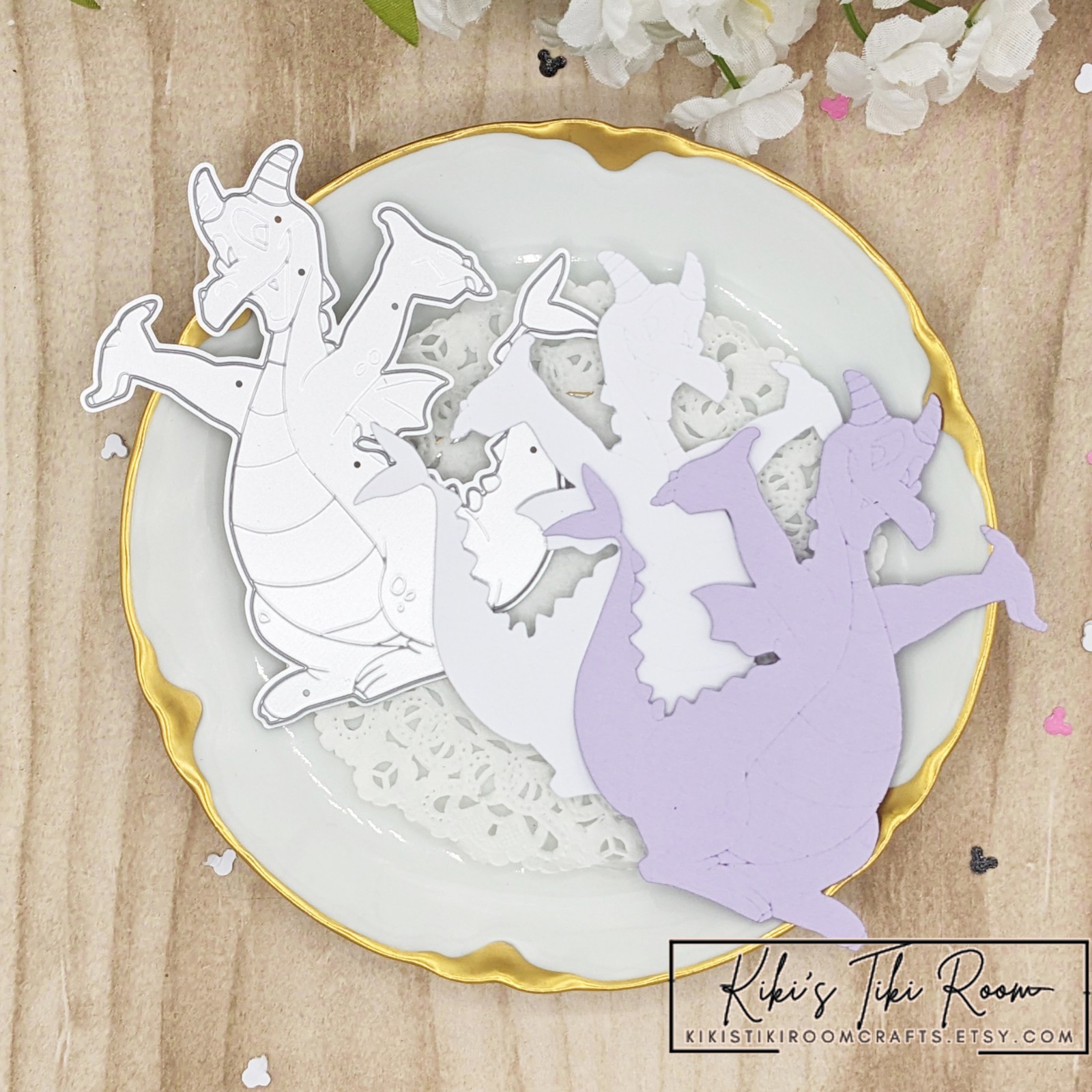 FIGMENT DRAGON  Metal Cutting Die / For Scrapbooks / Cards/ Journals/DIY Project
