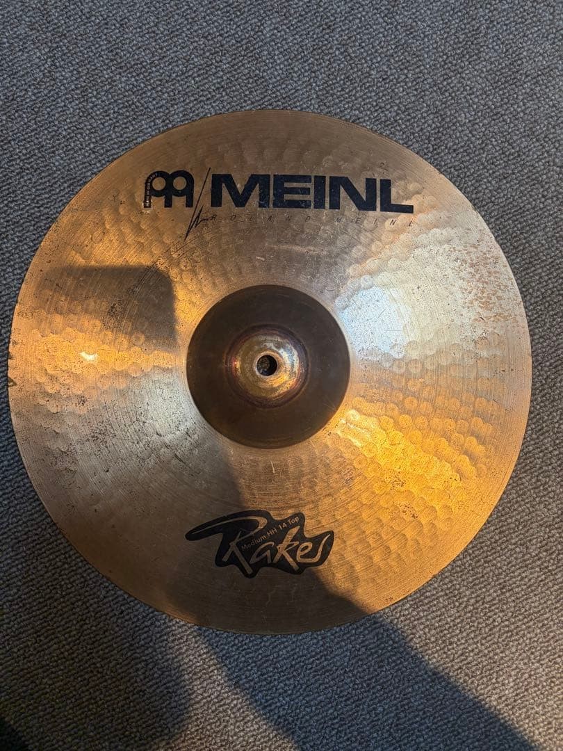 Meinl Raker Hi-Hat 14 inch Vintage Drum Cymbal for Rock and Power Hitters