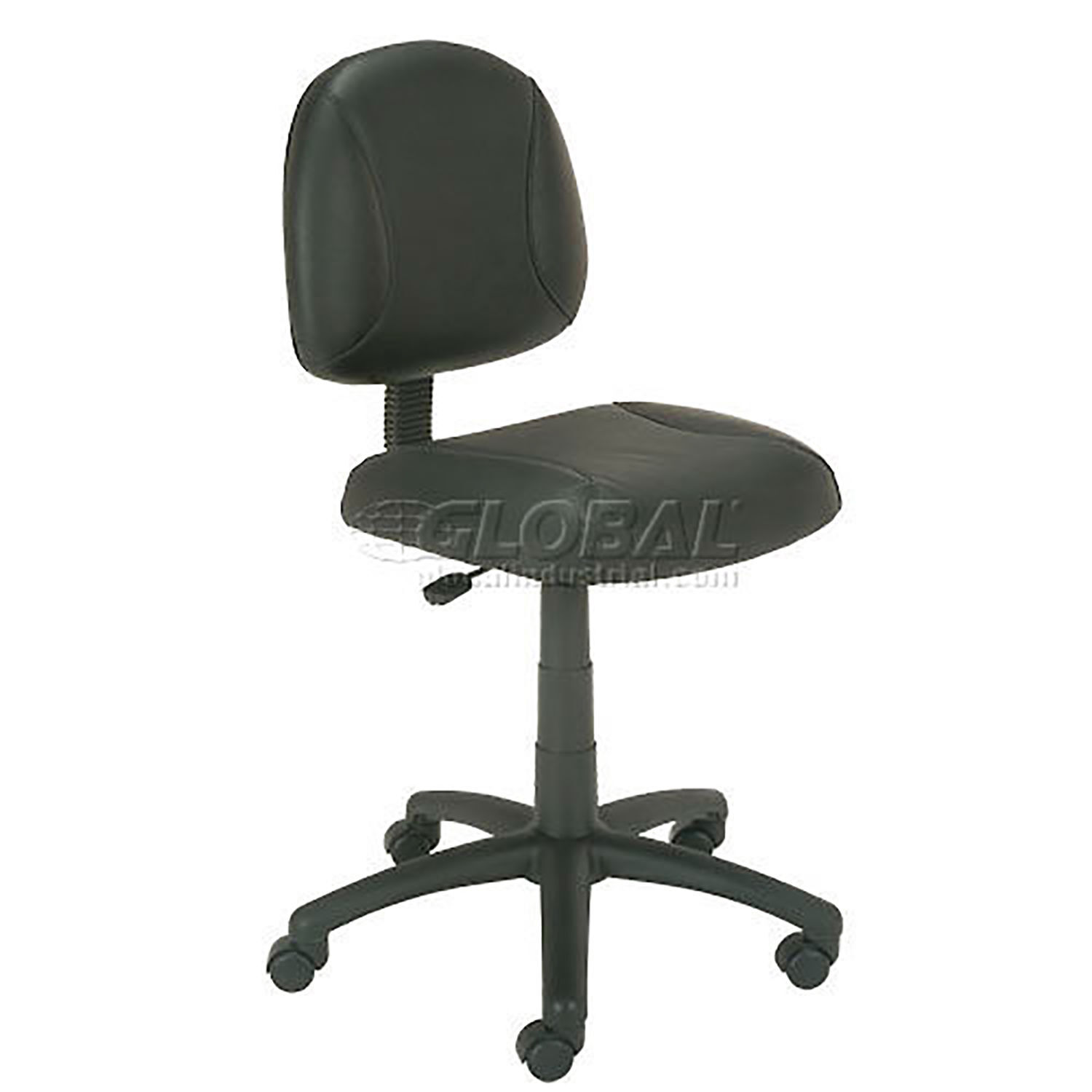 Global Industrial Task Chair Leather Black