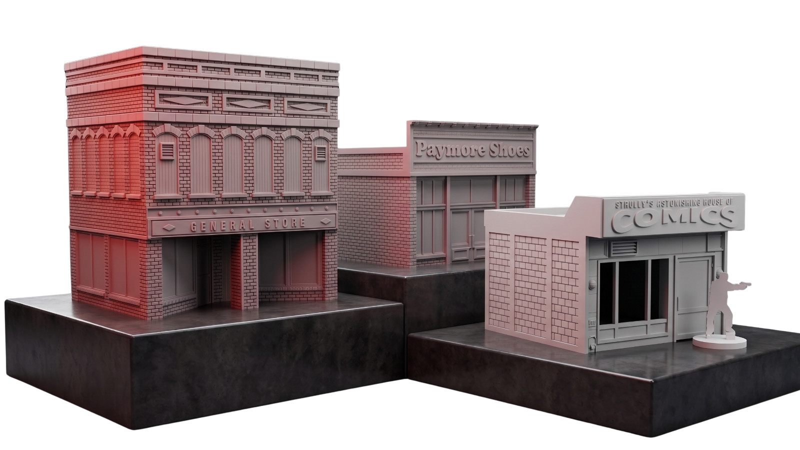 40mm Retail Store Terrain Set with Urban Scatter Heroic Scenery
