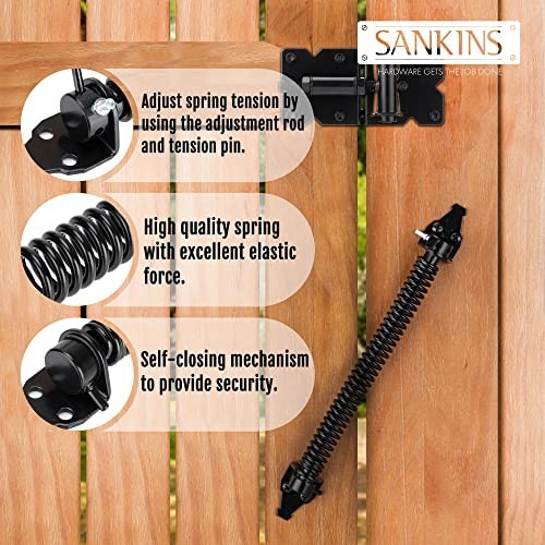 11.5 or 14 Gate Spring Self Closing Heavy Duty Outdoor Door Spring Automatic