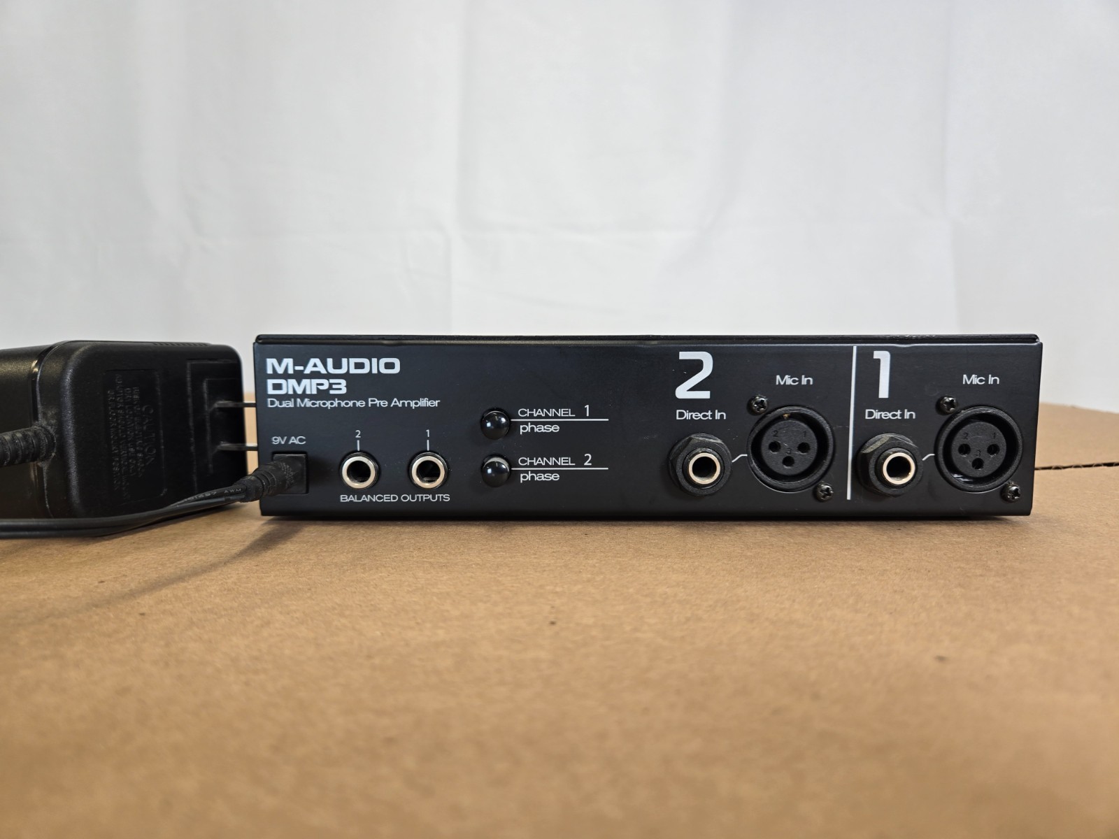 M-Audio DMP3 Dual Channel Microphone Preamp & DI Box | Original 9V AC Adapter