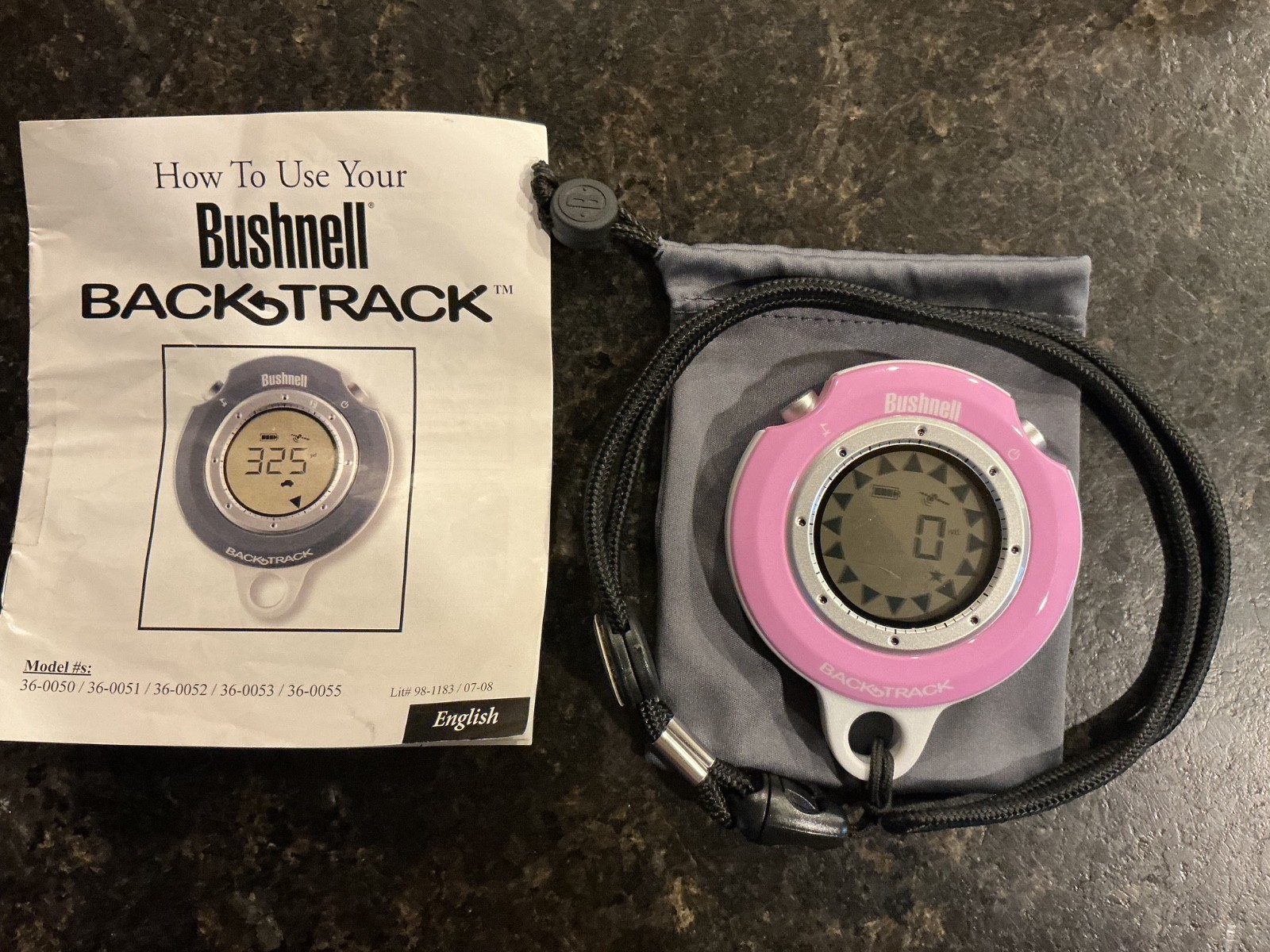 Pink bushnell backtracker