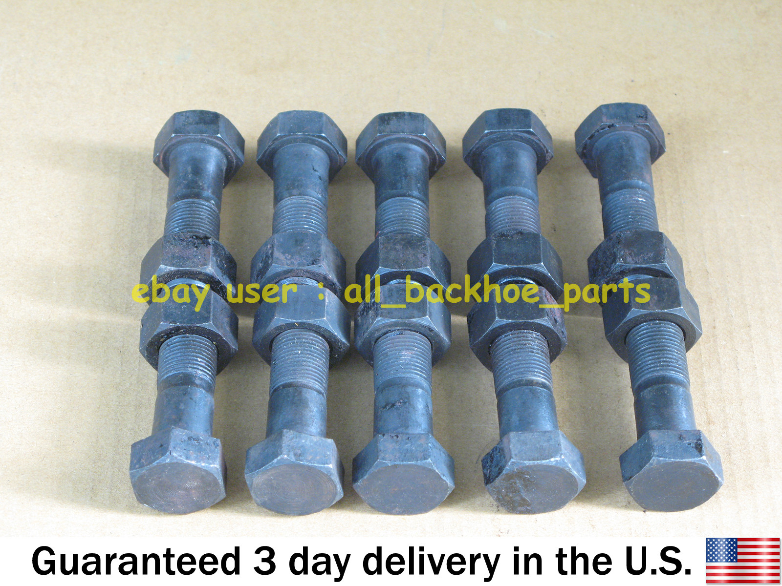 JCB BACKHOE - SIDECUTTER TOOTH NUT BOLT, PACK OF 10 PCS. (ASSORTED PART NO.S)