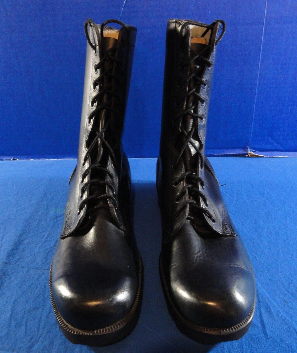 NEW RO-SEARCH BLACK COMBAT MILITARY BOOTS ARMY USMC USN TACTICAL SOLES 10.5N