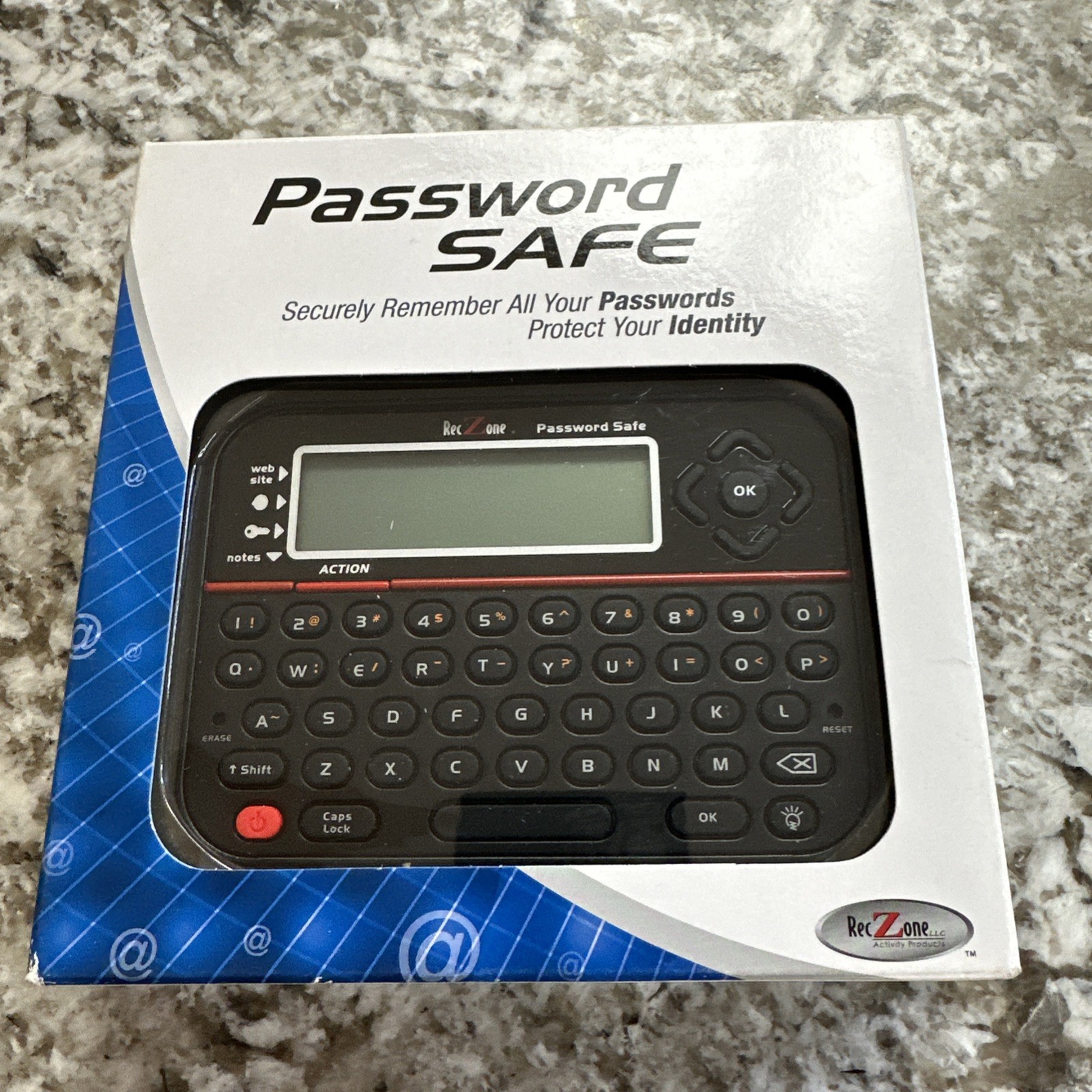 RecZone 595 Password Safe Electronic Storage Vault Organizer Digital Keeper