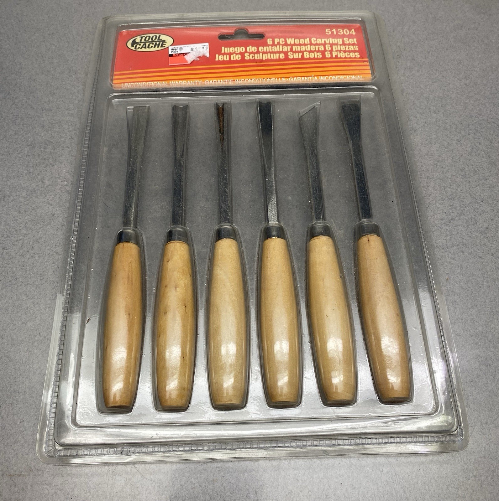 Tool Cache 6 Piece Wood Carving Set In Package