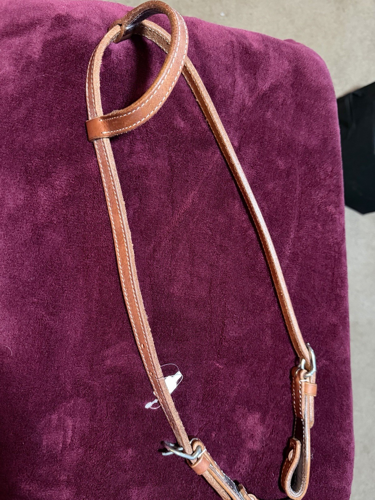 Leather Bridal Brown Western Headstall
