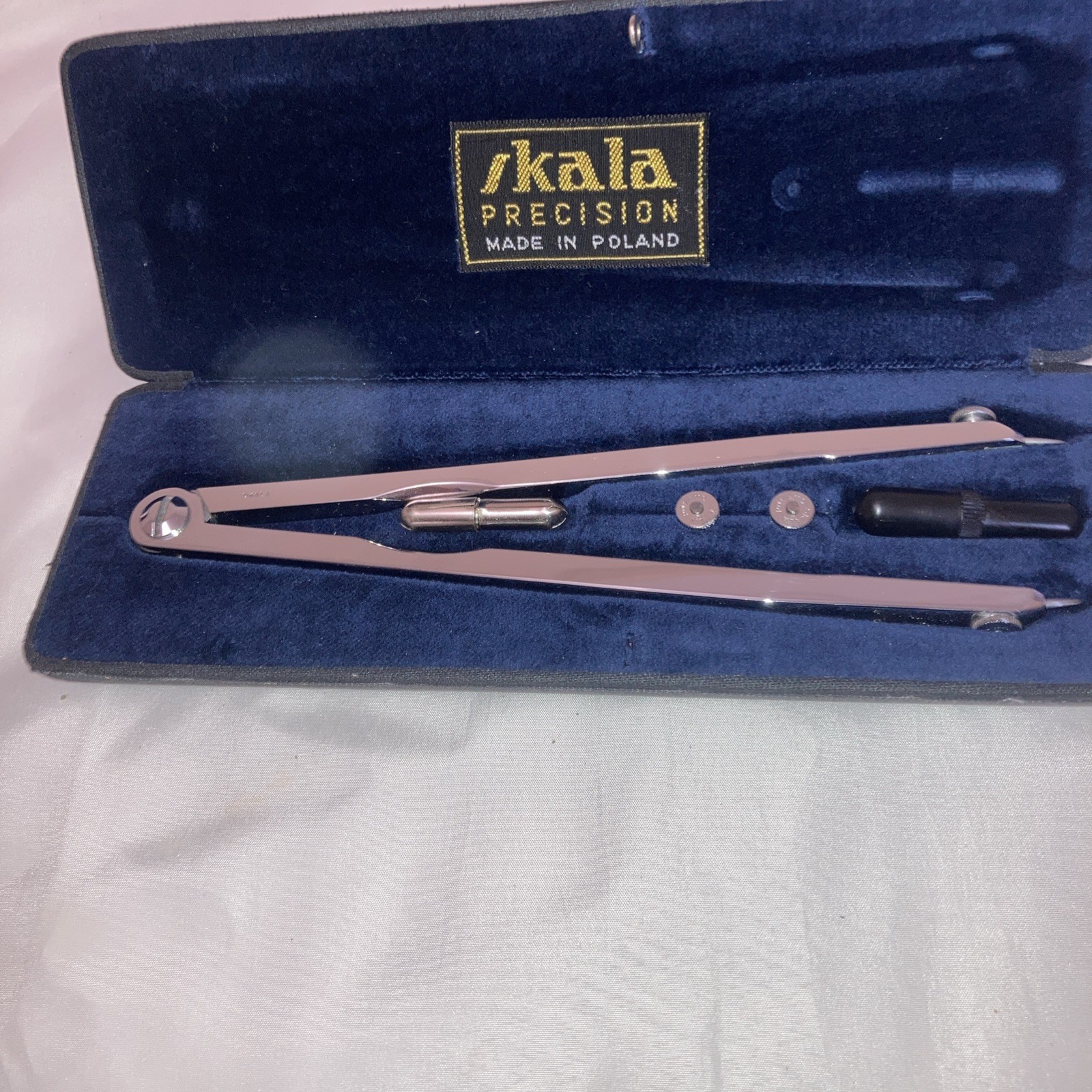 SKALA PRECISION CN 2 TECHNICAL DRAFTING  DIVIDERS VTG POLAND in CASE