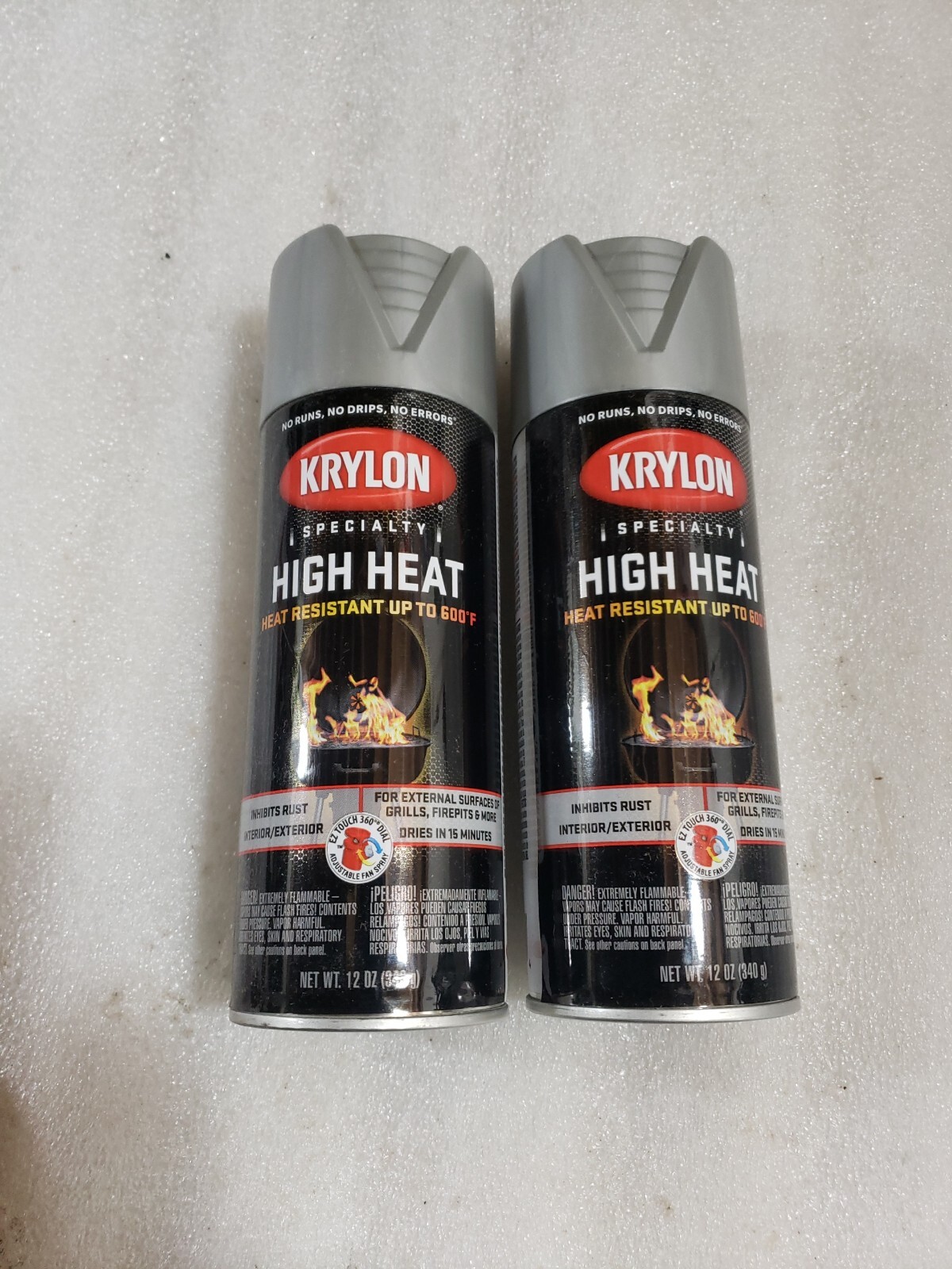 Krylon K01407777 Metallic Spray Paint, Aluminum, Metallic, 12 Oz 2 cans