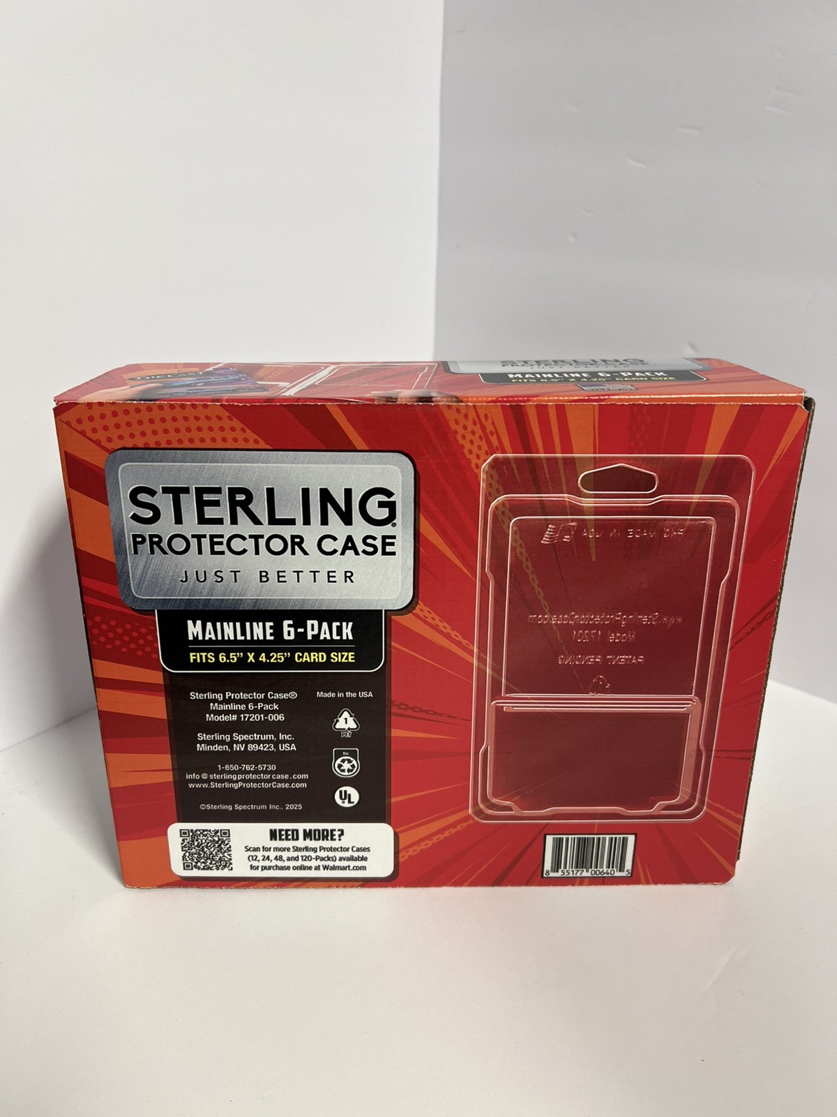Sterling Protector Case Mainline 6 Pack Gift Box for Hot Wheels & Matchbox Basic
