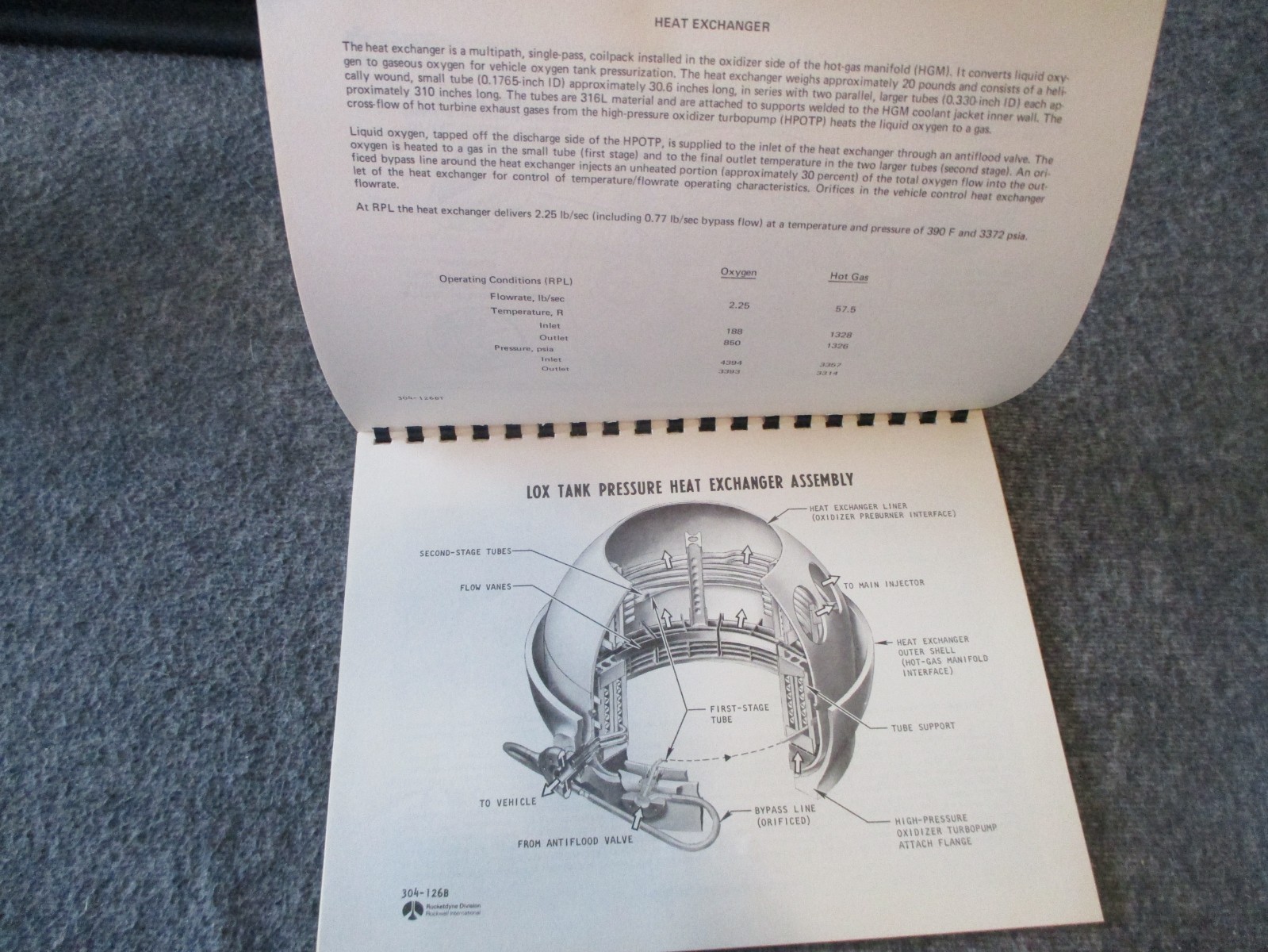 NASA/ROCKETDYNE SPACE SHUTTLE MAIN ENGINE "SSME" DESIGN FEATURES 1975 BOOK