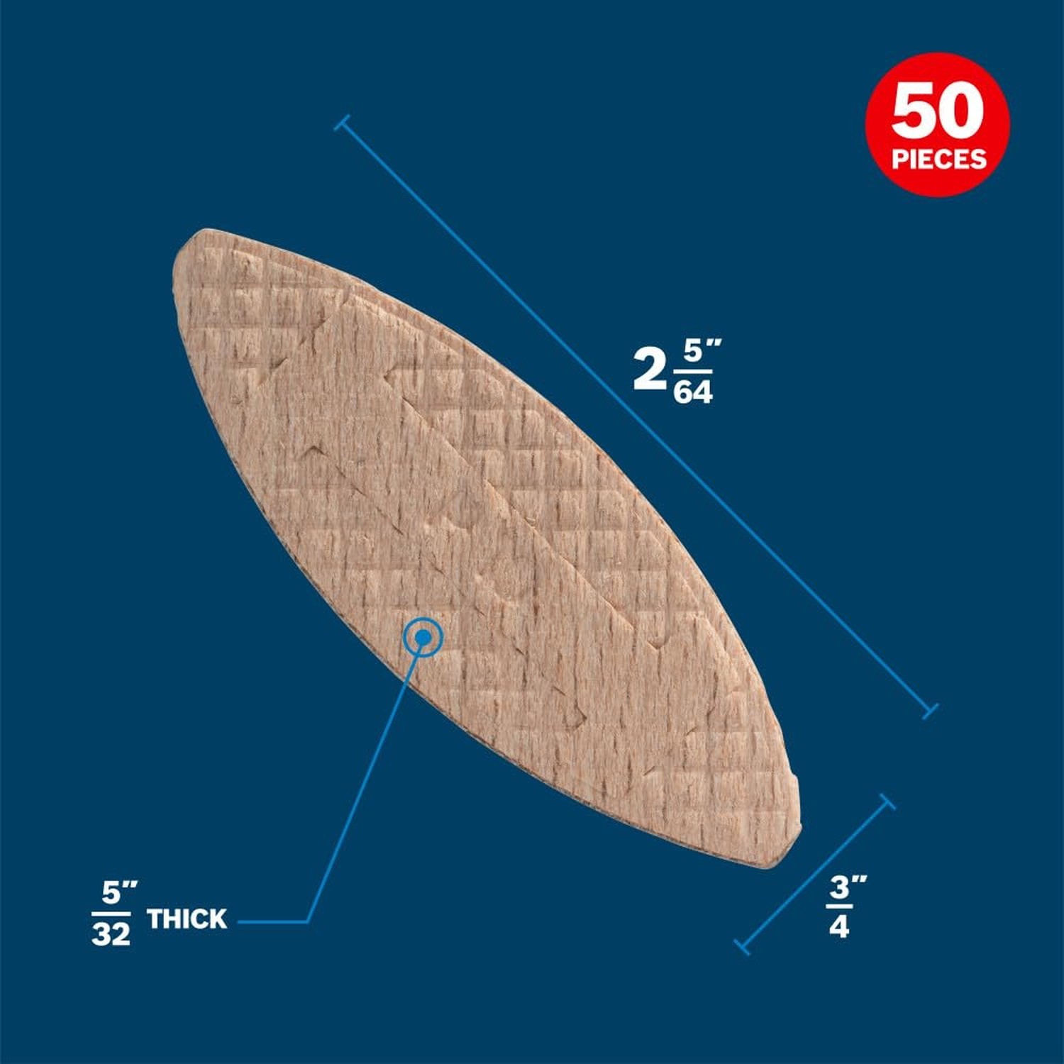 Bosch GFF110 50 Pc. #10 Joining Biscuits Ideal for Medium Wood