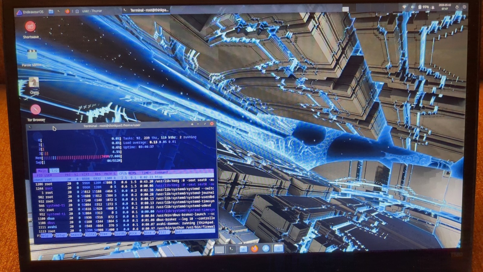 🐧EndeavourOS Arch Linux 64GB Thumbdrive 🔐 Encrypted Persistence [Installed]