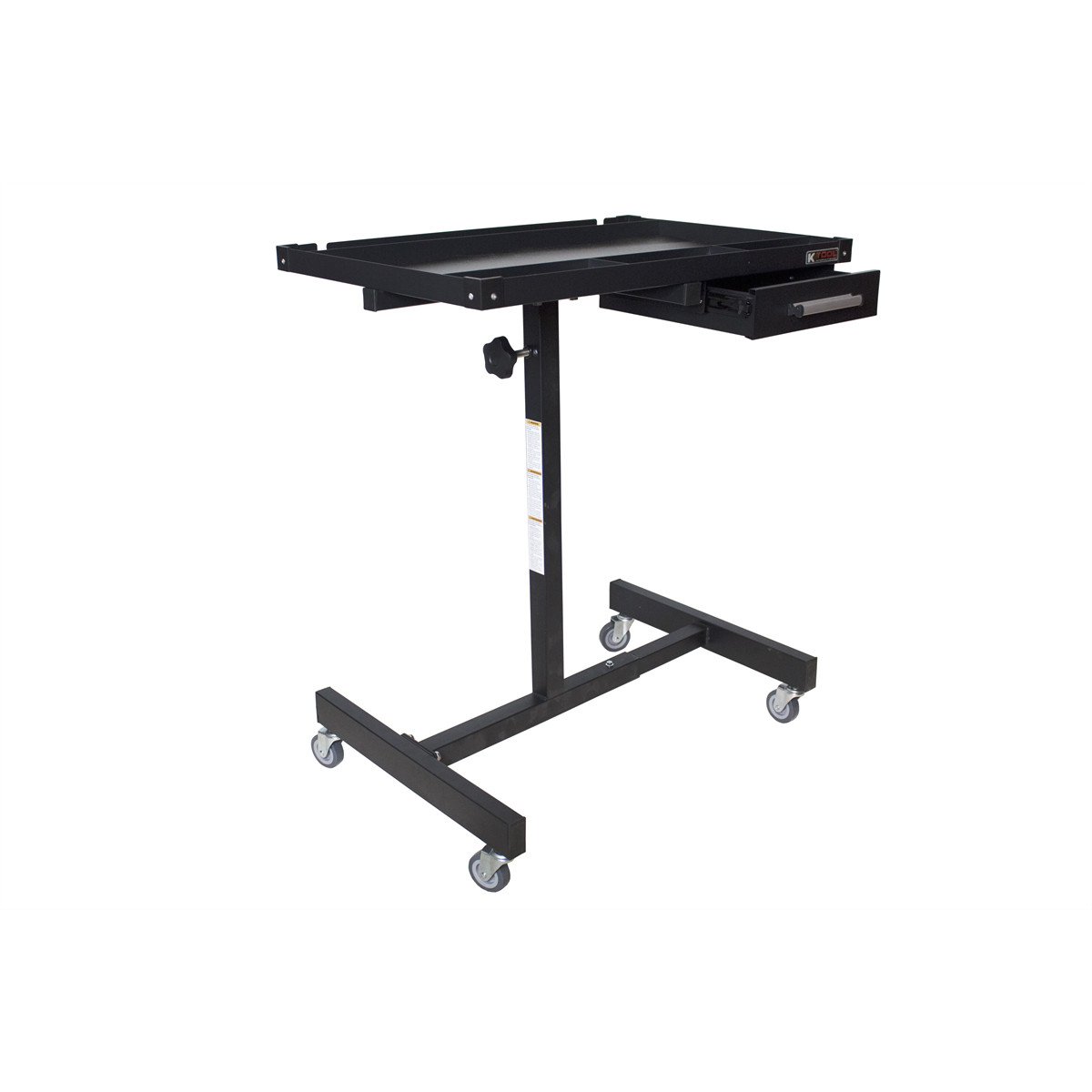 K Tool 75107 Adjustable Worktable with Drawer, 200 lb Capacity, Steel, Portable