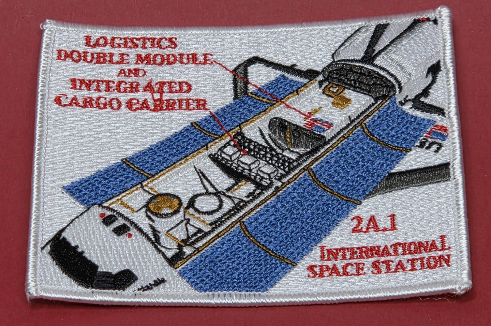NASA ISS 2A.1 Patch 3½" x 4½"Logistics Double Module & Integrated Cargo Carrier