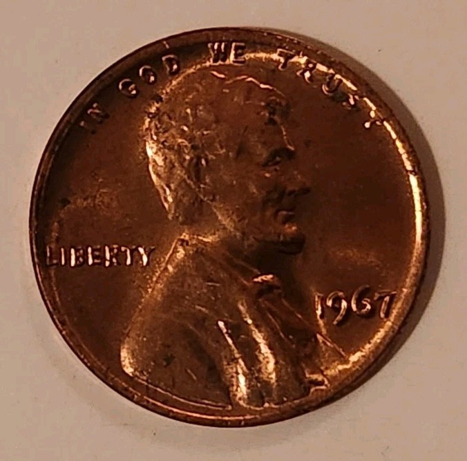 1967 P Lincoln Memorial Cent Uncirculated Penny US Coin
