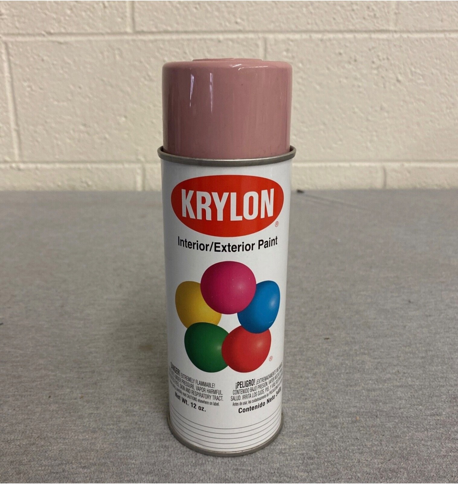 Krylon Spray Paint Can 2414 Mauve Interior/Exterior (New/Deadstock)