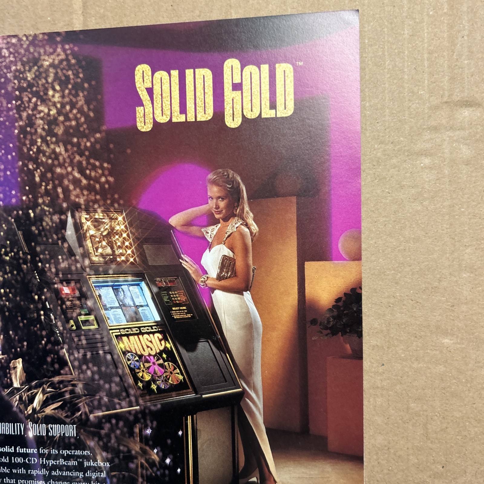 original ad Jukebox Nsm Solid Gold 1995 Ad FLYER