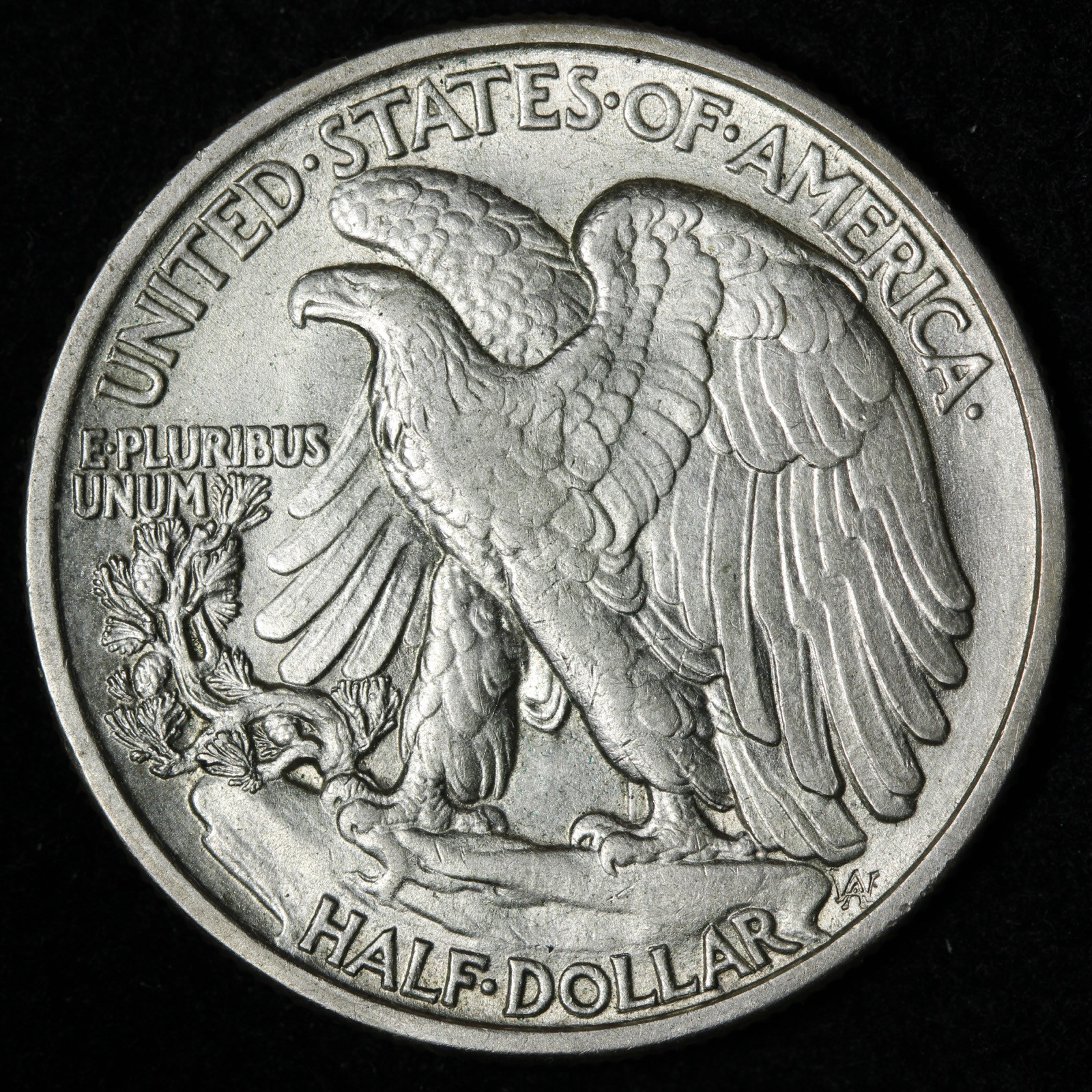 1938 Walking Liberty Silver Half Dollar AU E362 IGHG