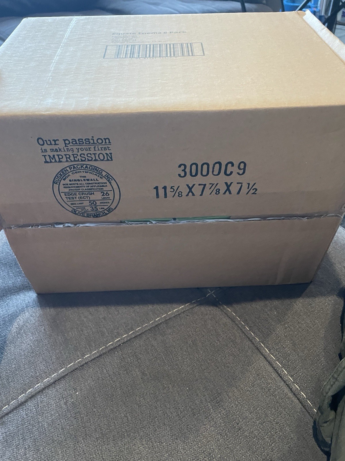 4 boxes Equate Saline Enema 6 Packs, Easy to Use,